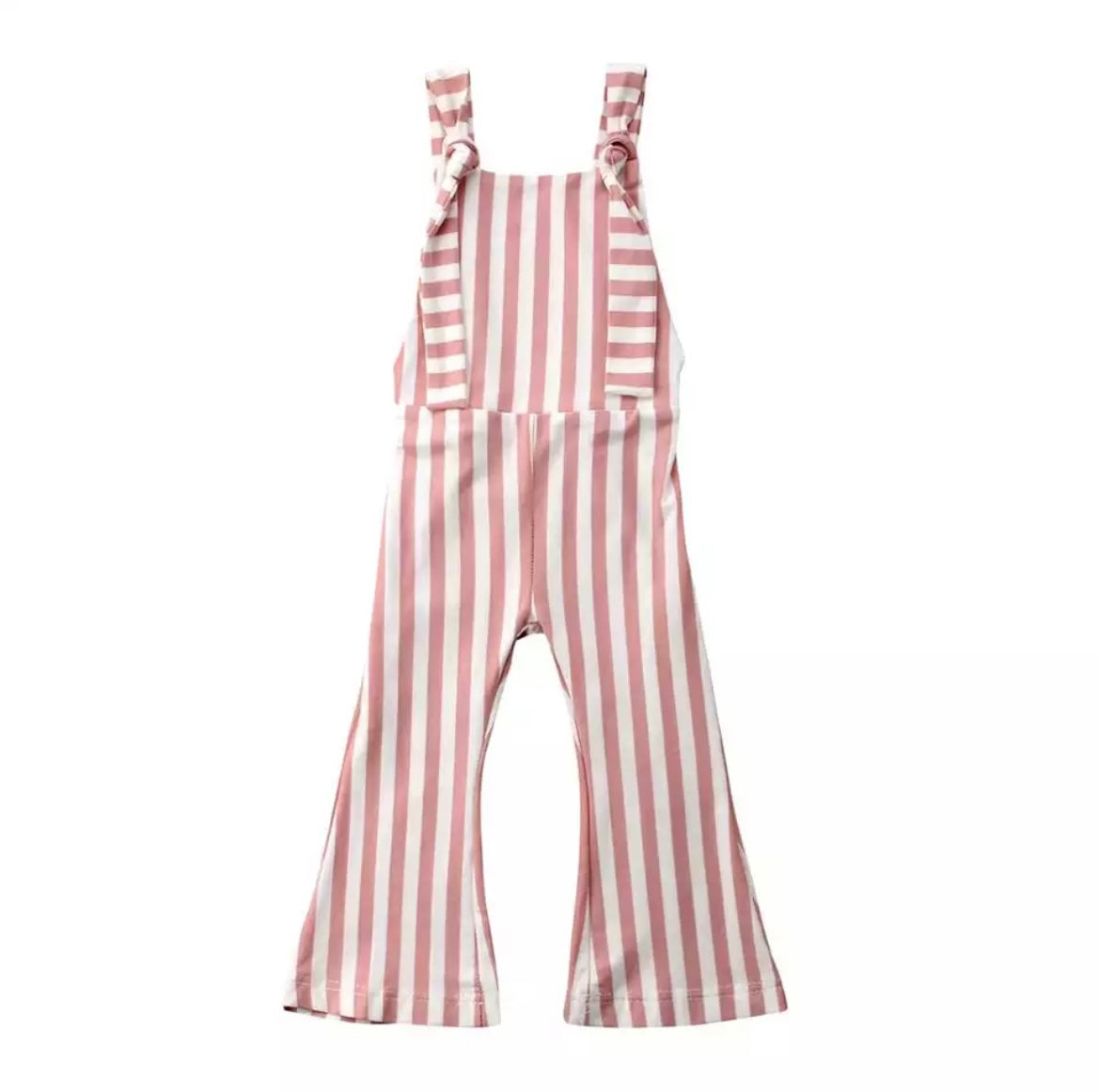 Striped Baby Flares Playsuit - Pink.