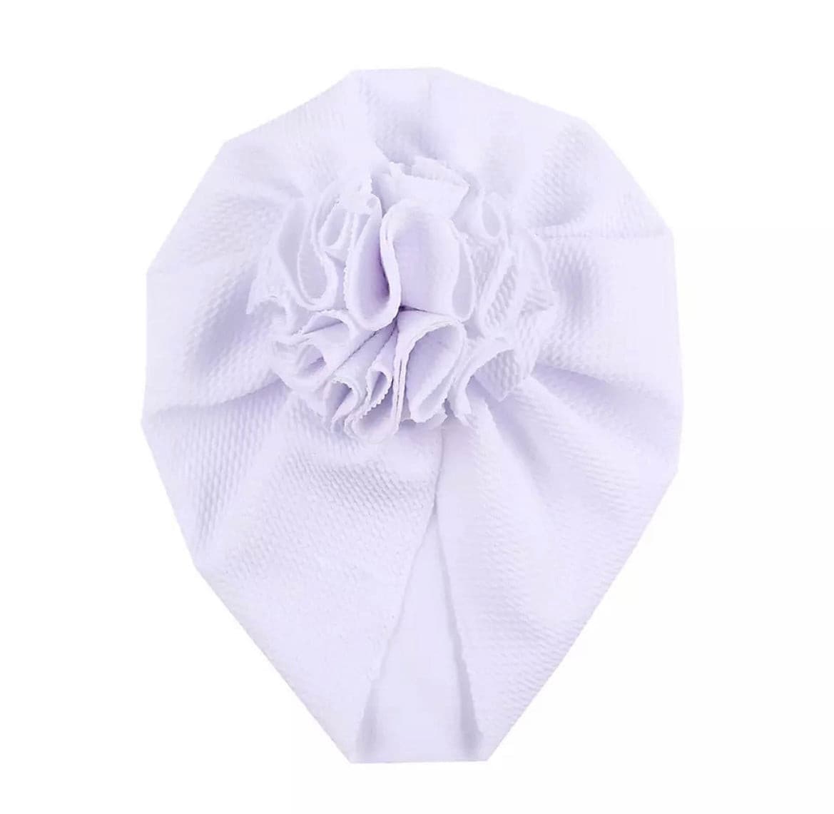Ruched Flower Turban.