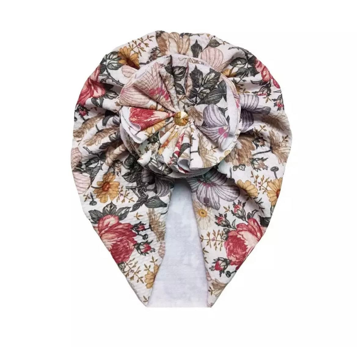 Baby Stretchy Flower Turban - Floral.