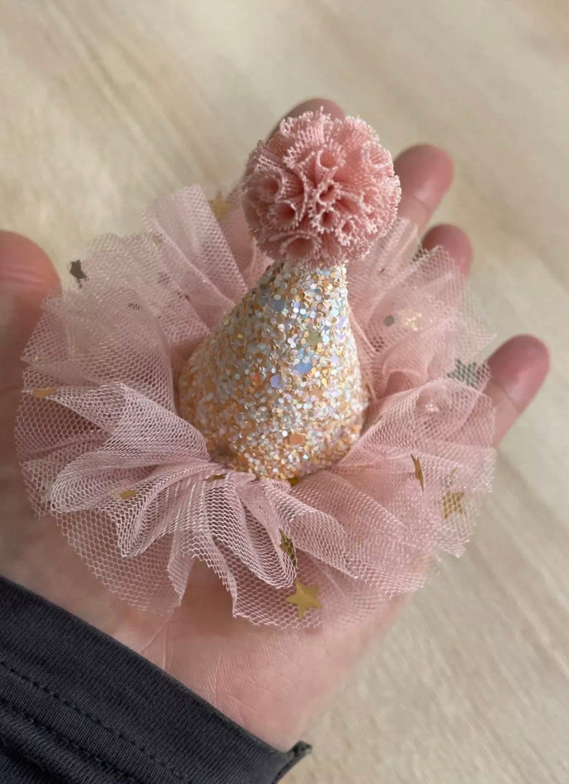 Baby Birthday Party Hat - Dusty Pink.