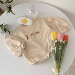 Bonjour Fleece Cotton Romper.