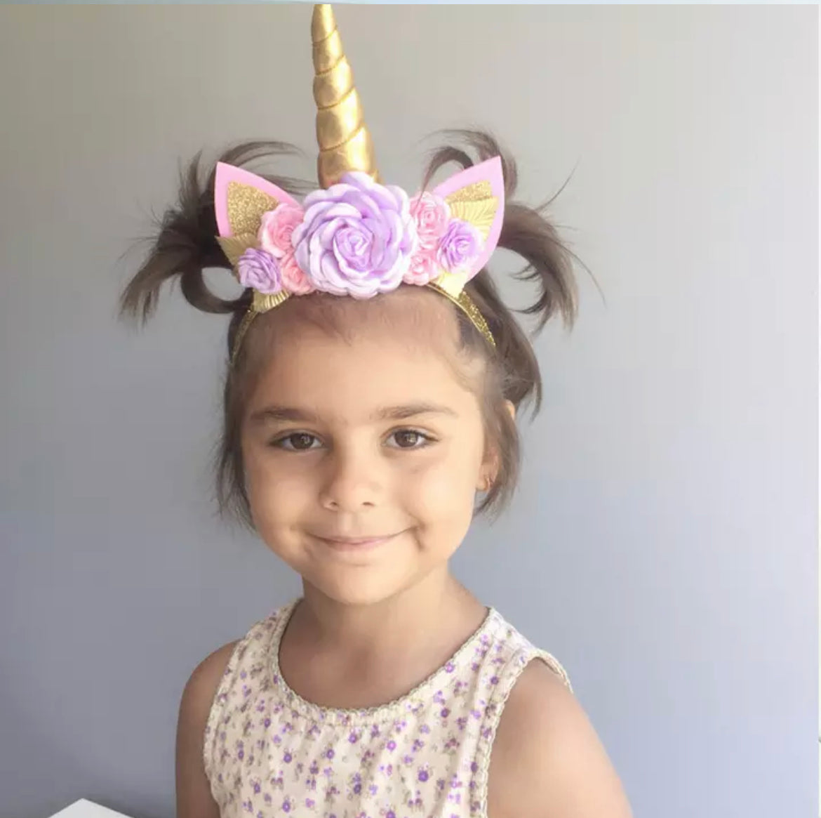 Purple Princess Unicorn First Birthday + Unicorn Crown.