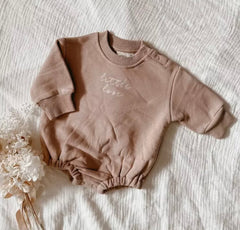 Little Love Baby Embroidered Sweater Romper.