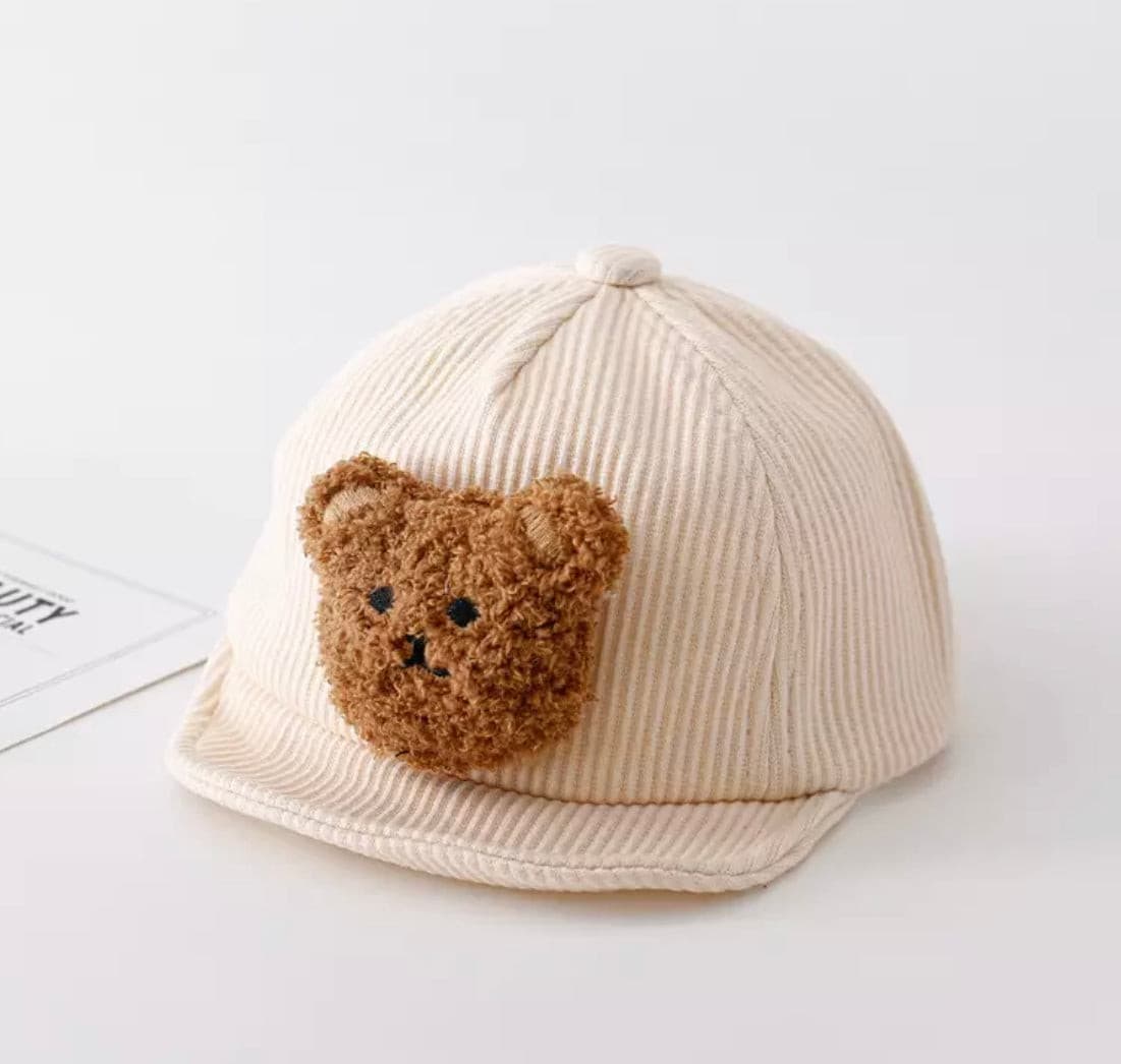 Fuzzy Bear Baby Cap Hat.