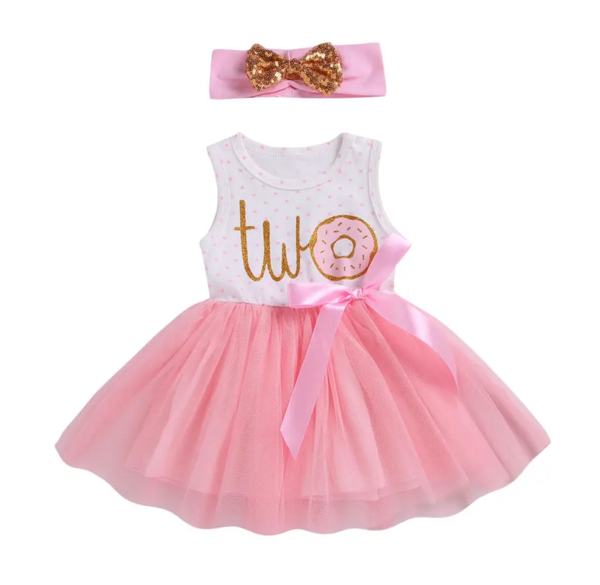 Baby Girl Donut & Polka Dot - Second Birthday Tutu Dress Outfit Baby Girl Donut & Polka Dot - Second Birthday Tutu Dress Outfit.