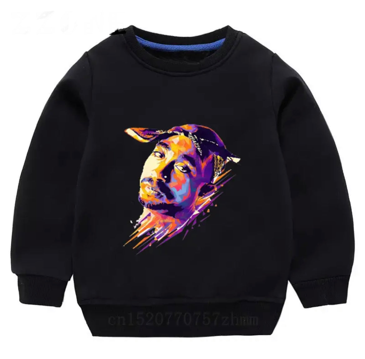 Tupac Watercolour Crewneck Sweater - Kids Tupac Watercolour Crewneck Sweater - Kids.