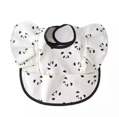 Waterproof Baby Bib- White and Black Panda.