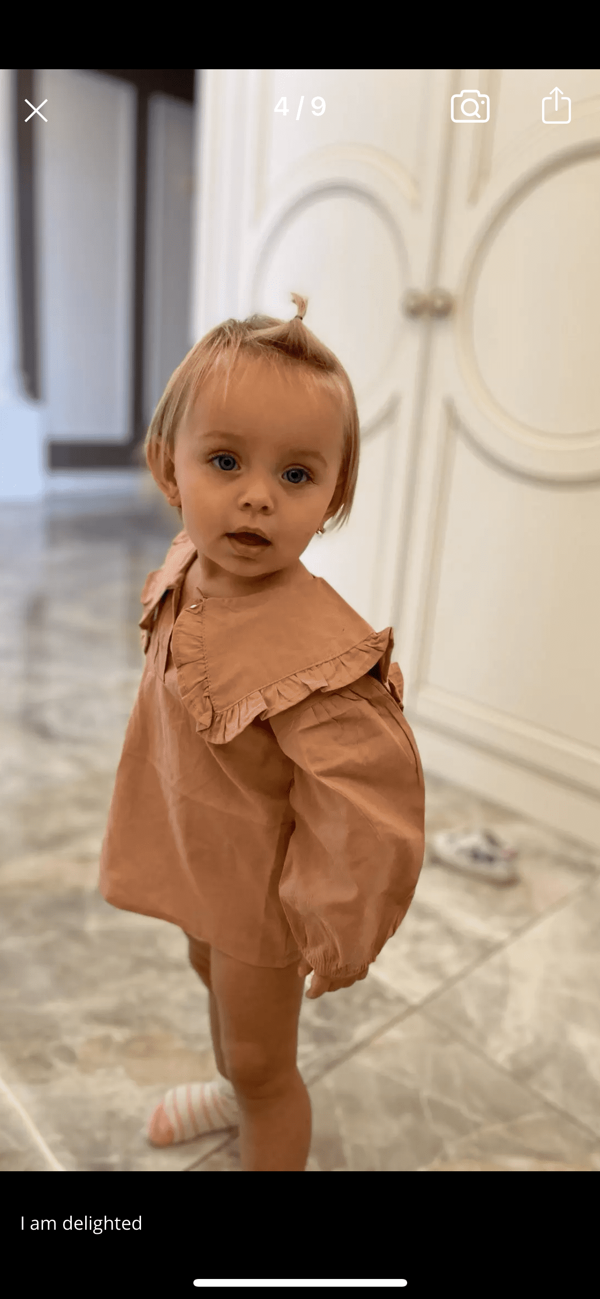 Baby Girl Peter Pan Collar Blouse - Plaid.