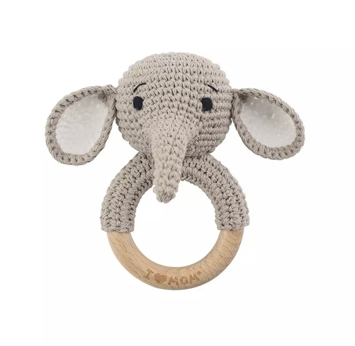 Hand Made Crochet Elephant.