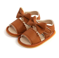 Nelly - Bow Sandal , Tan.