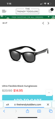 Ultra Flexible Boys Sunglasses - Black.