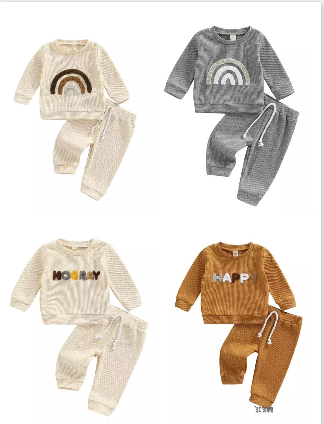 Waffle Boho Tracksuit - Assorted Colours.