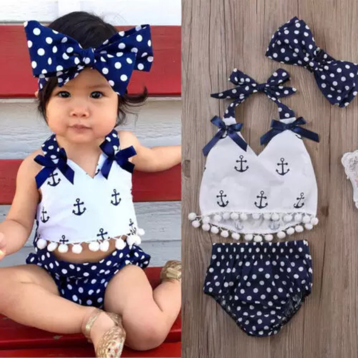 LITTLE SAILOR GIRL OUTFIT.