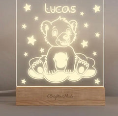 Personalised Night Light - Boys Nursery Name Light.