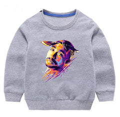 Tupac Watercolour Crewneck Sweater - Kids Tupac Watercolour Crewneck Sweater - Kids.