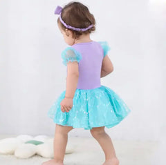 Mermaid Disney Costume Romper for Baby Girl Romper - Mermaid A.