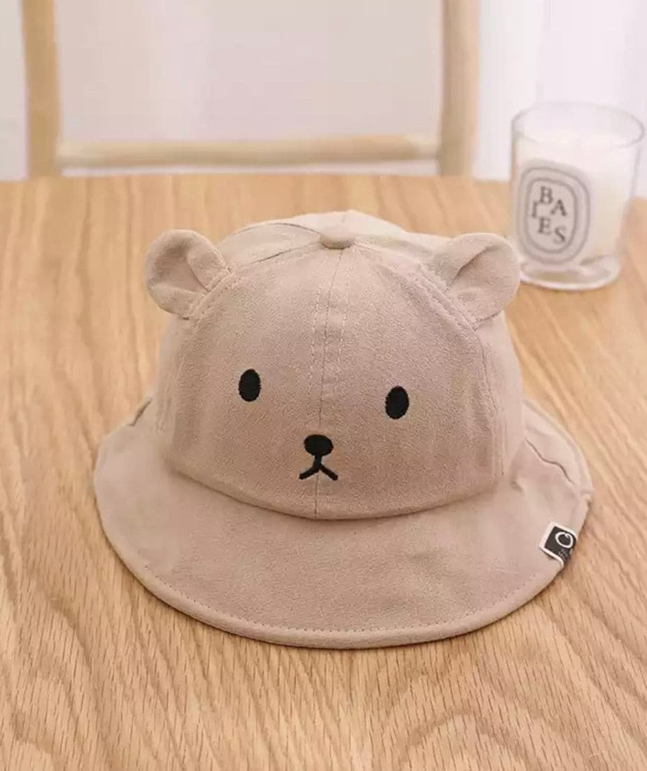 Baby Bear Bucket Hat - Coffee.