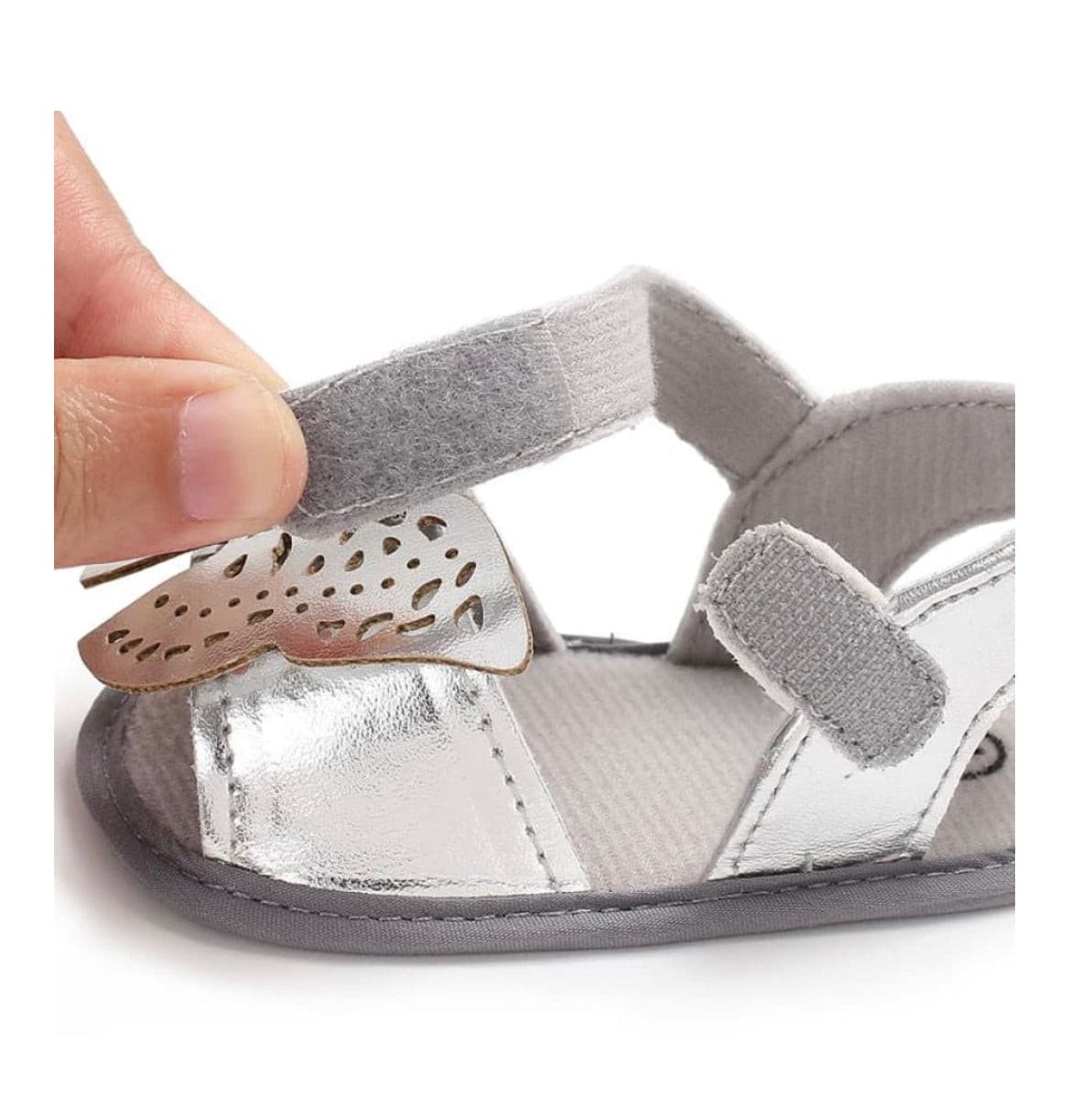 Cindy Butterfly Sandal - Silver.