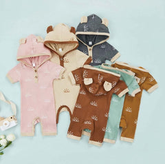 Marley Sun Hooded Onesie - Pink.