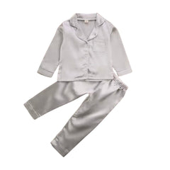 Kids Baby Satin Pyjamas - Champagne.