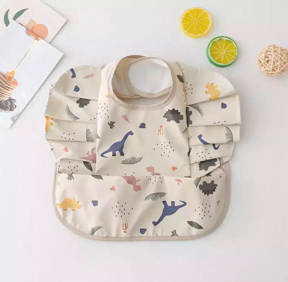 Waterproof Baby Bib - Dinosaur Print.