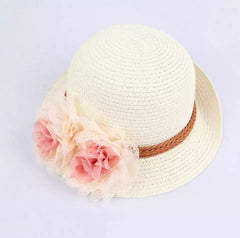 Straw Floral Hat.