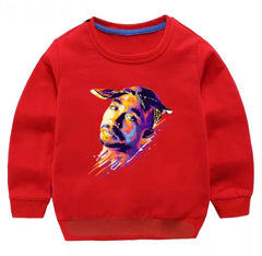 Tupac Watercolour Crewneck Sweater - Kids Tupac Watercolour Crewneck Sweater - Kids.