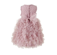 Lulubelle  Layered Tulle Party Dress - Dusty Pink.