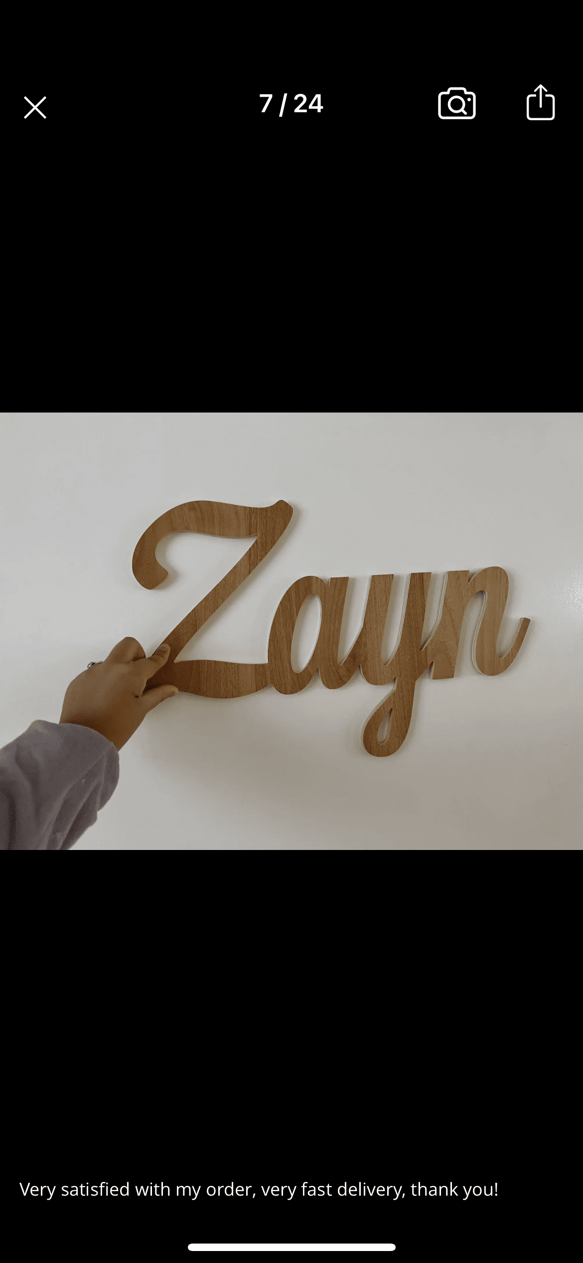 Wooden Name Sign - Personalised Nursery Decor.