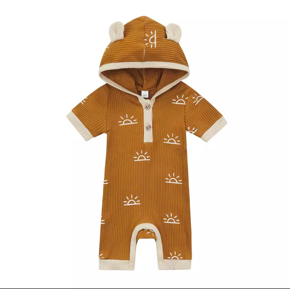 Marley Sun Hooded Onesie - Mustard.