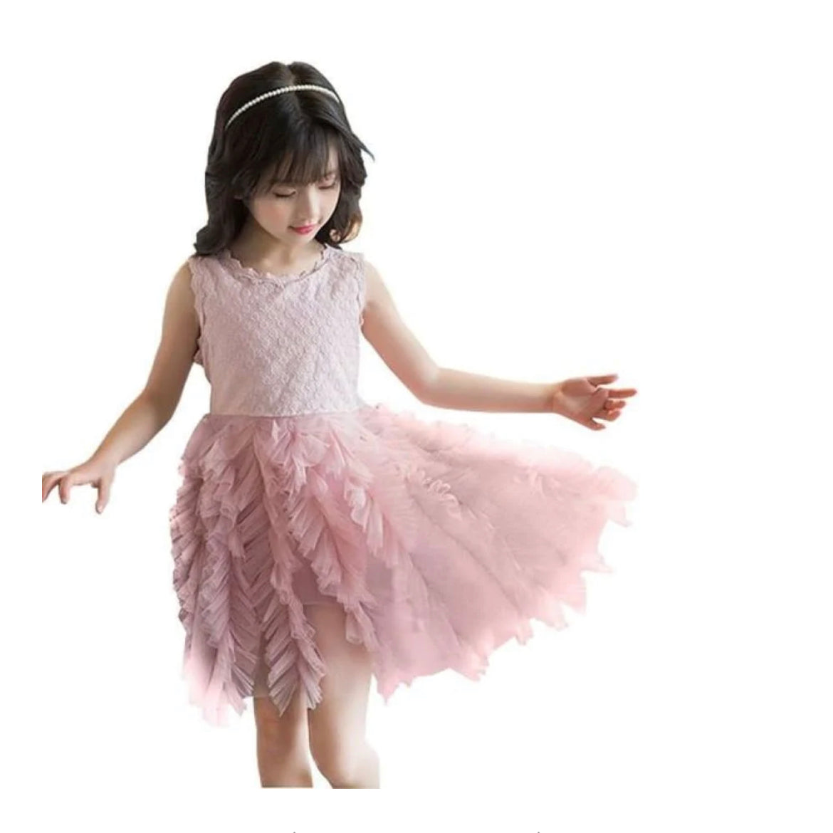 Lulubelle  Layered Tulle Party Dress - White.