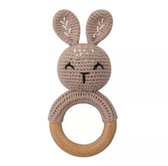 Crochet Baby Bunny Rattle.