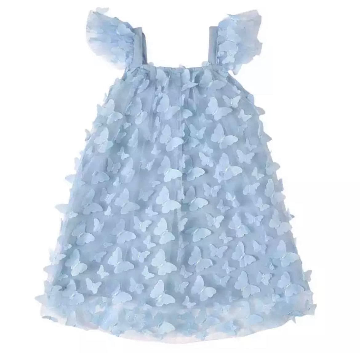 3D Butterfly Dress - Baby Blue.