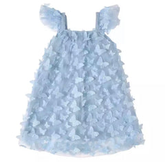3D Butterfly Dress - Baby Blue.