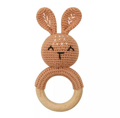 Crochet Baby Bunny Rattle.