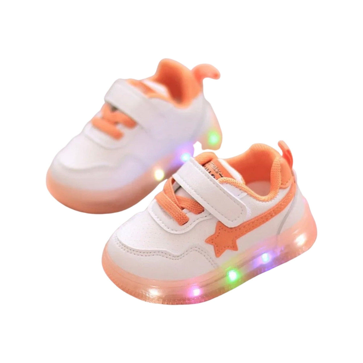 Baby Led Sneakers - Orange.