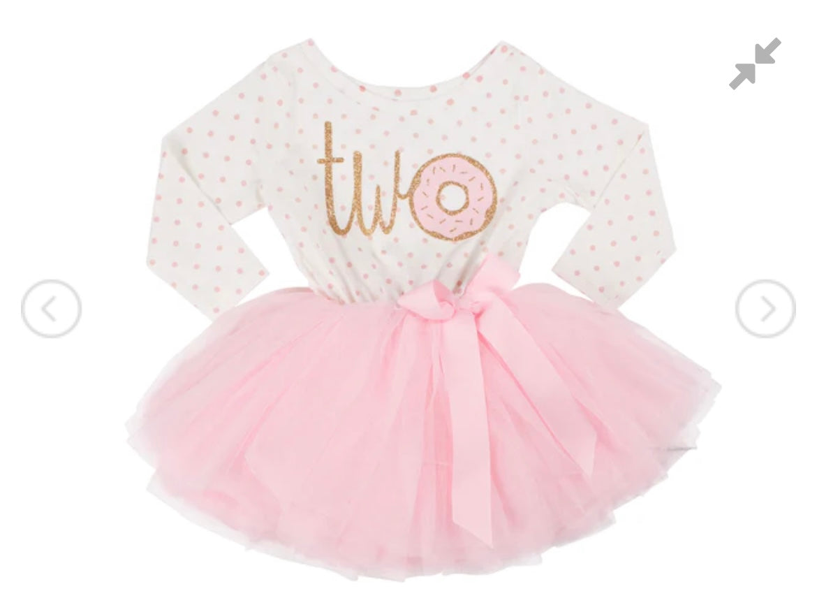 Baby Girl Donut & Polka Dot - Second Birthday Tutu Dress Outfit Baby Girl Donut & Polka Dot - Second Birthday Tutu Dress Outfit.