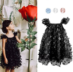 3D Butterfly Dress - Black.