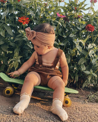 CORDUROY SUSPENDER BLOOMERS - Rose Pink.