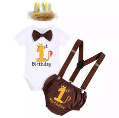 Boys First Birthday Costume  - Lion Tale.