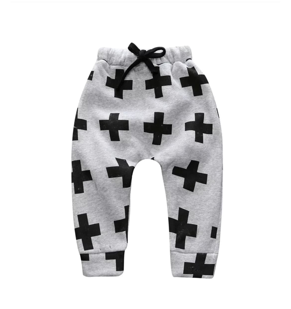 Baby Cross Harem Pants - Grey.