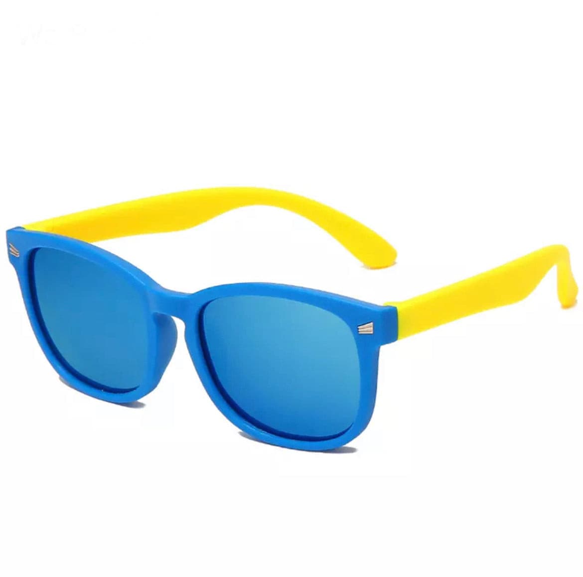 Ultra Flexible Polarised Sunglasses - Blue /Yellow with Mirror Blue.