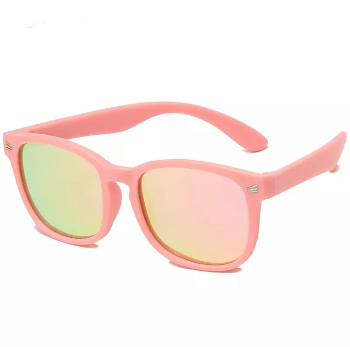 Ultra Flexible Polarised Sunglasses - Pink with Pink Yellow Mirror.