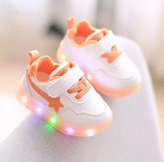 Baby Led Sneakers - Orange.