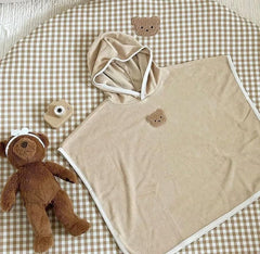 Teddy Bear Baby Hooded Bath Towel.