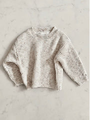 Chunky Speckle Baby Sweater.