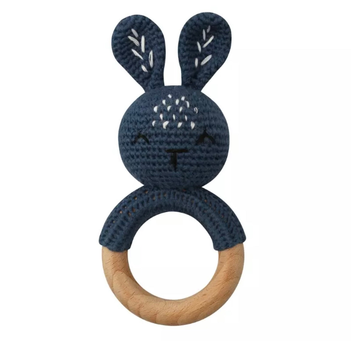 Crochet Baby Bunny Rattle.