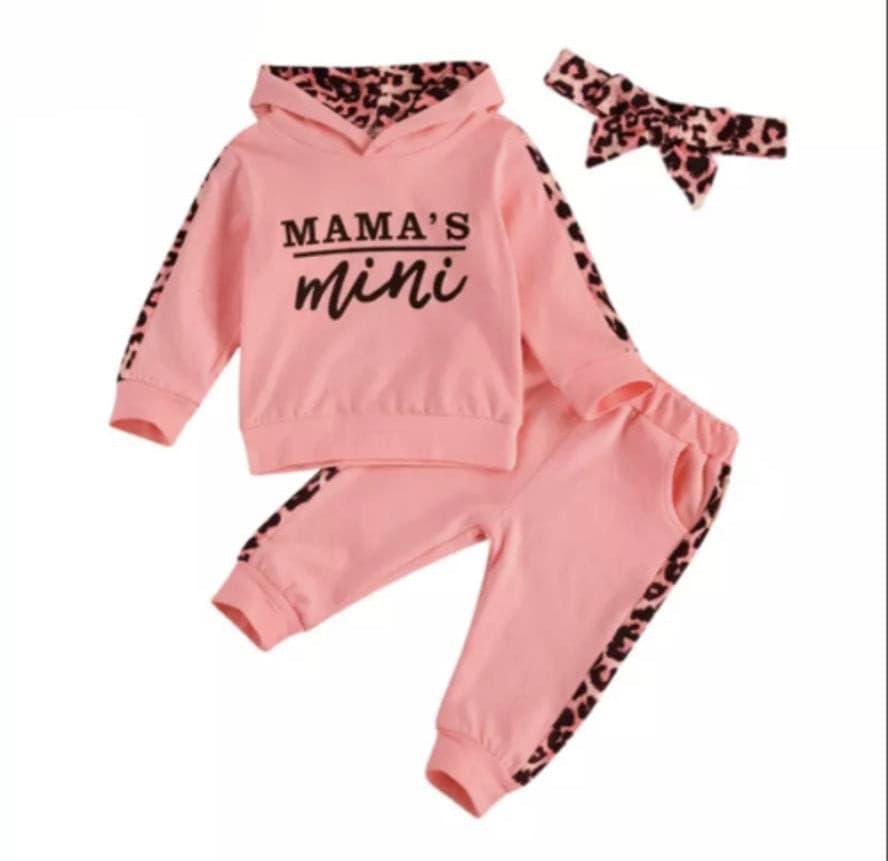 Mama’s Mini Tracksuit Set - Pink.