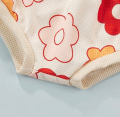 Retro Flower Baby - Bummies & Tee Summer Set.