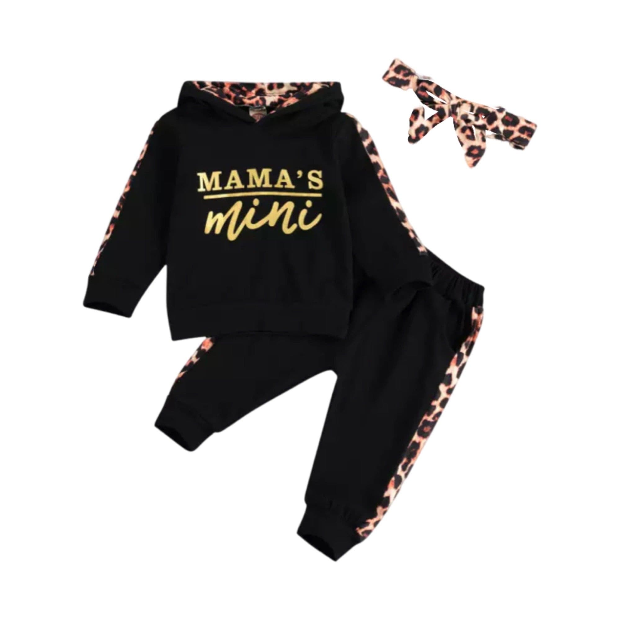 Mama’s Mini Tracksuit Set - Black.